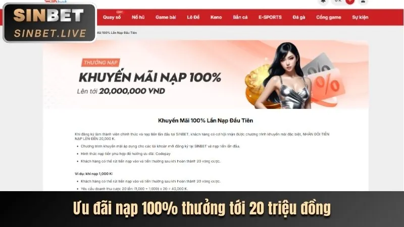 Thưởng chào mừng bi888 win